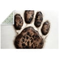 thumbnail image 1 of Paw Print Polyester Right-Angle Floor Mat - Durable Rug for Home or Office Use - Easy to Clean and Maintain, 1 of 6