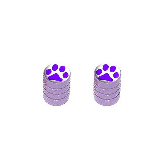 Paw Print Purple - Bike Valve Stem Caps