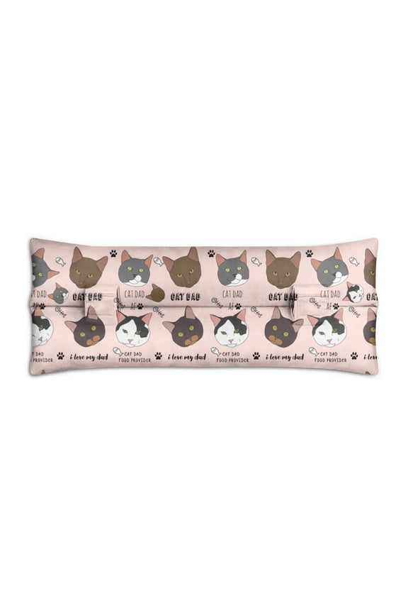 Paw Print Seatbelt Cushion - Post-Surgery Mastectomy & Heart Surgery Recovery Pillow - Soft Car Travel Pad with Watercolor Cat Art