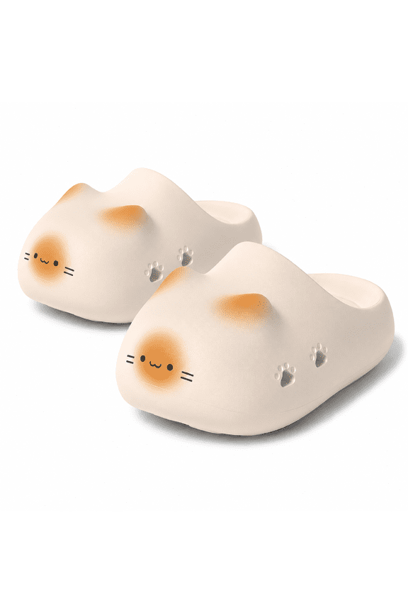 Paw Print Slippers for Women and Men, Cloud Cushion EVA House Shoes with Non Slip Waterproof Sole, Cute Pawly Print Indoor Outdoor Slides