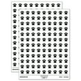 thumbnail image 1 of Paw Print Solid 200+ Round Stickers - White - Matte Finish - 0.50" Size, 1 of 3