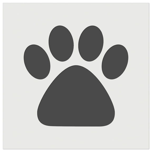Paw Print Solid DIY Cookie Wall Craft Stencil - 5.5 Inch