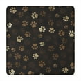 thumbnail image 1 of Paw Print Square Fitted Tablecloth with Elastic Edge,Square Table Cover,Washable Elastic Table Cover for Home Kitchen Party Decor 34"x34", 1 of 6