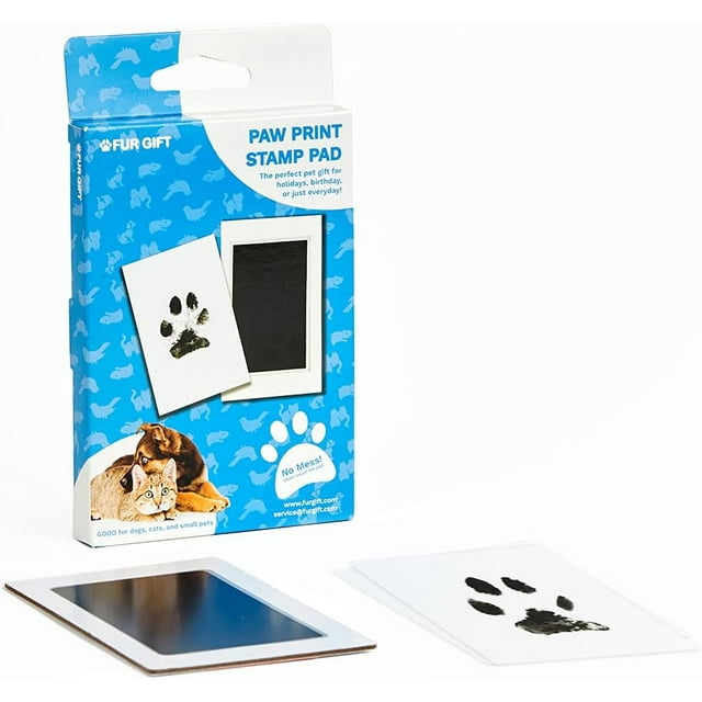 Paw Print Stamp Pad, Pet Paw Print Kit, NoMess Ink Pad, Imprint Cards, Pet Memorial Keepsake
