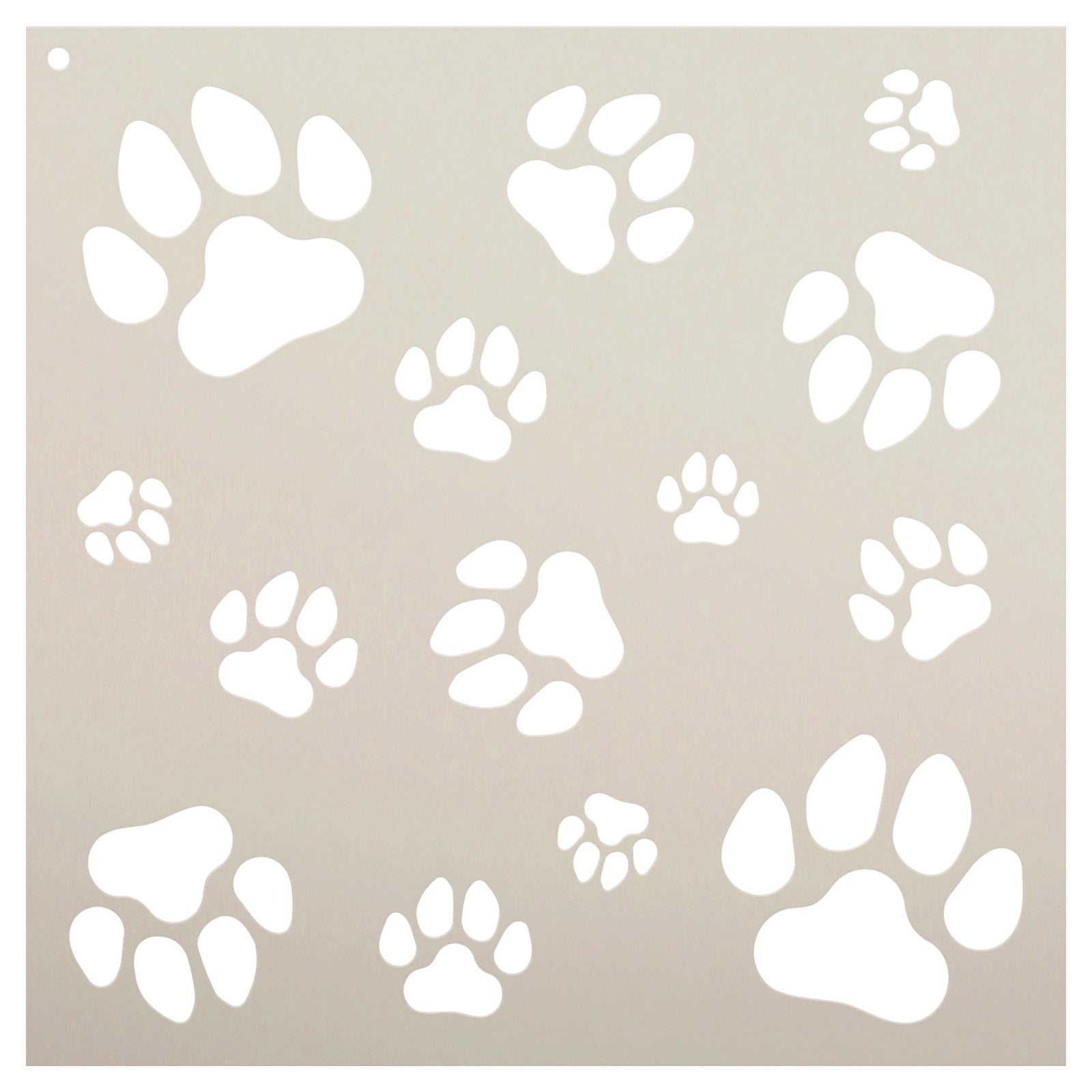 Paw Print Stencil by StudioR12 - Select Size - USA Made - Cat & Dog Paw ...