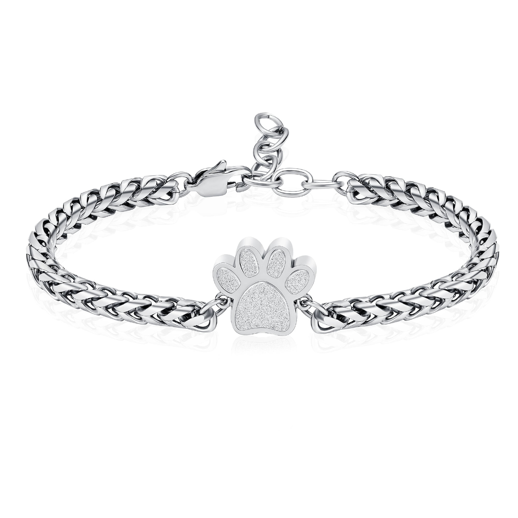 Paw Print Urn Bracelet for Ashes Cremation Jewelry Cute Animals ...