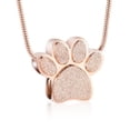 thumbnail image 1 of Paw Print Urn Necklace for Ashes Pet Cremation Jewelry Keepsake Memorial Jewelry Gifts for Dog Cat Men Women, 1 of 6