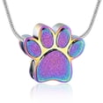thumbnail image 1 of Paw Print of Love Urn Necklace Pet Cremation Jewelry for Ashes eepsake Jewelry for Pet/Dog's/Cat's Ashes Pendant Memorial Gifts for Women, 1 of 5