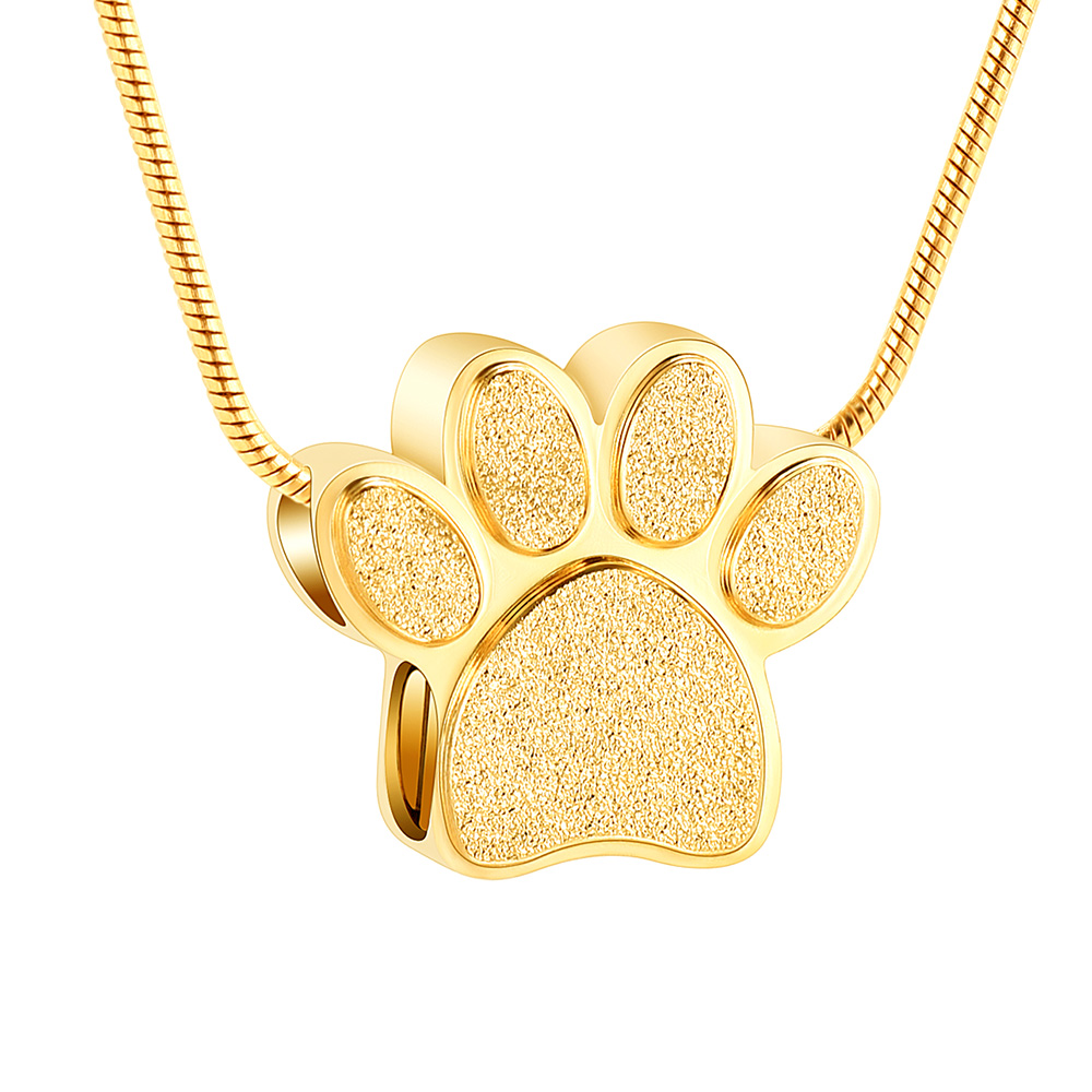 Paw Print of Love Urn Necklace Pet Cremation Jewelry for Ashes eepsake