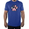 thumbnail image 1 of Paw Print with American Flag, Men's Patriotic Shrits, Graphic Tees - Royal MH200PATRIOT S5 S, 1 of 3