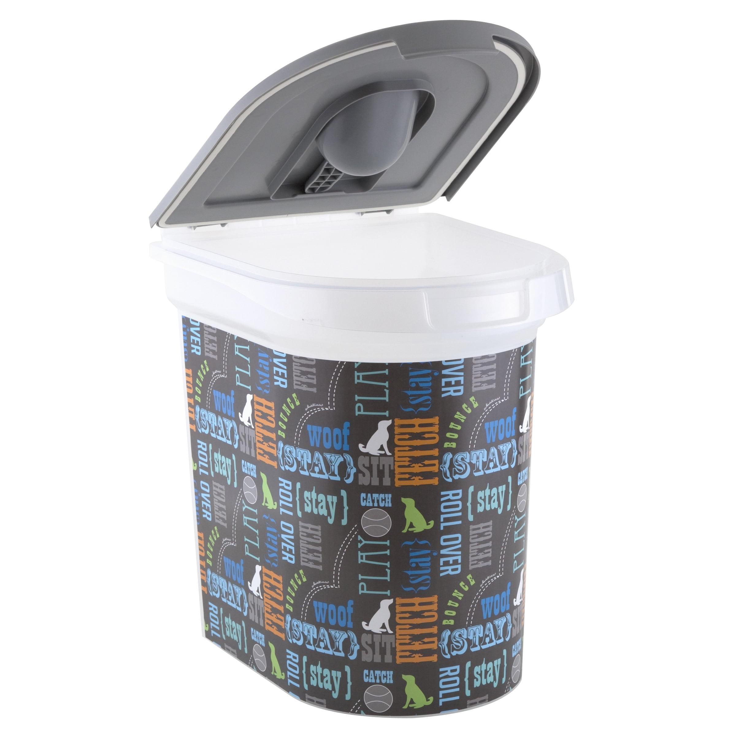 Paw prints clearance pet food container