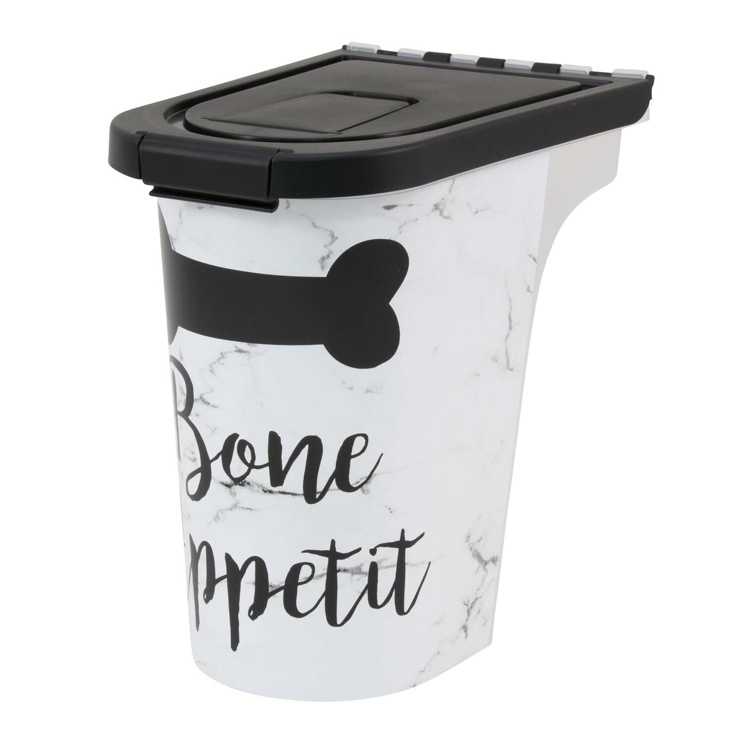 Paw Prints 7 lbs EasyPour Plastic Food Bin, Dogs