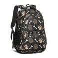 thumbnail image 1 of Paw Prints and Bones Backpack for School,Cute School Bag,Schoolbag with Adjustable Shoulder Straps & Padded Back,16.9 Inch, 1 of 5
