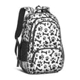 thumbnail image 1 of Paw Prints and Bones Backpack for School,Cute School Bag,Schoolbag with Adjustable Shoulder Straps & Padded Back,16.9 Inch, 1 of 5