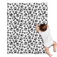 thumbnail image 1 of Paw Prints and Bones Blanket,Comfortable Soft Flannel Throw Blanket,All Season,Warm Lightweight Blankets for Sofa Bed Couch Living Room Chair,30"x40"(80x100cm), 1 of 4