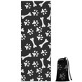 thumbnail image 1 of Paw Prints and Bones Hot Yoga Mat Towel Non Slip for Hot Yoga - Quick-Drying Yoga Mat Cover with 4 Corner Pockets with Travel Bag - Hot Yoga Towel Non Slip 74"x26", 1 of 6