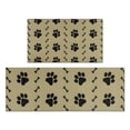 thumbnail image 1 of Paw Prints and Bones Kitchen Rugs Sets Of 2,Anti Fatigue Kitchen Mat Rugs Non Slip Washable,Decorative Kitchen Floor Mats for Kitchen,Sink,Laundry,17"x30"+17"x47", 1 of 7