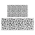 thumbnail image 1 of Paw Prints and Bones Kitchen Rugs Sets Of 2,Anti Fatigue Kitchen Mat Rugs Non Slip Washable,Decorative Kitchen Floor Mats for Kitchen,Sink,Laundry,17"x30"+17"x47", 1 of 7