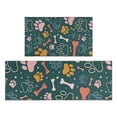 thumbnail image 1 of Paw Prints and Bones Kitchen Rugs Sets Of 2,Anti Fatigue Kitchen Mat Rugs Non Slip Washable,Decorative Kitchen Floor Mats for Kitchen,Sink,Laundry,17"x30"+17"x47", 1 of 7