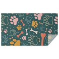 thumbnail image 1 of Paw Prints and Bones Rectangle Tablecloth 60"x102",Waterproof Polyester Rectangle Table Cloth, Wipeable Spillproof Polyester Tablecloth for Dining, Camping, Indoor and Outdoor, 1 of 6