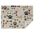 thumbnail image 1 of Paw Prints and Bones Rectangle Tablecloth 60"x84",Waterproof Polyester Rectangle Table Cloth, Wipeable Spillproof Polyester Tablecloth for Dining, Camping, Indoor and Outdoor, 1 of 5
