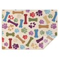 thumbnail image 1 of Paw Prints and Bones Rectangle Tablecloth 60"x84",Waterproof Polyester Rectangle Table Cloth, Wipeable Spillproof Polyester Tablecloth for Dining, Camping, Indoor and Outdoor, 1 of 5