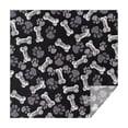 thumbnail image 1 of Paw Prints and Bones Square Tablecloth,Waterproof Square Table Cover,Wipeable Spillproof Washable Table Cover for Home Kitchen Party Decor 42"X42"(107x107cm), 1 of 6