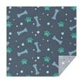 thumbnail image 1 of Paw Prints and Bones Square Tablecloth,Waterproof Square Table Cover,Wipeable Spillproof Washable Table Cover for Home Kitchen Party Decor 42"X42"(107x107cm), 1 of 6