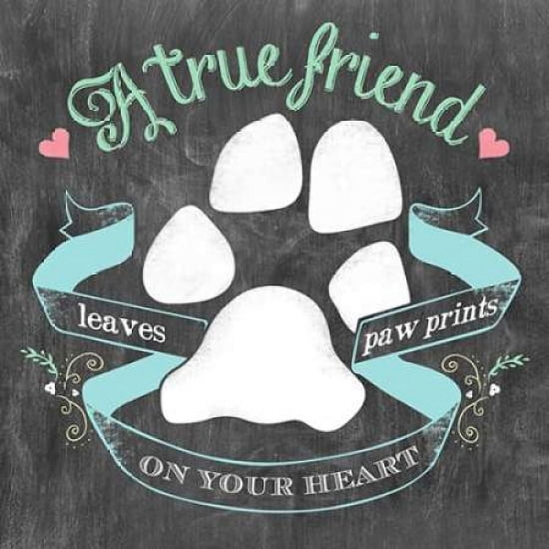 Paw Prints Canvas Art - Lisa Longfellow (24 x 24)