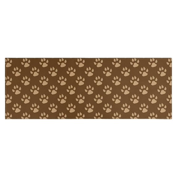 Paw Prints Kitchen Rug Mat,Kitchen Runner Rugs Non Skid Washable,Decorative Kitchen Floor Mats for Kitchen,Sink,Laundry,17"X47"