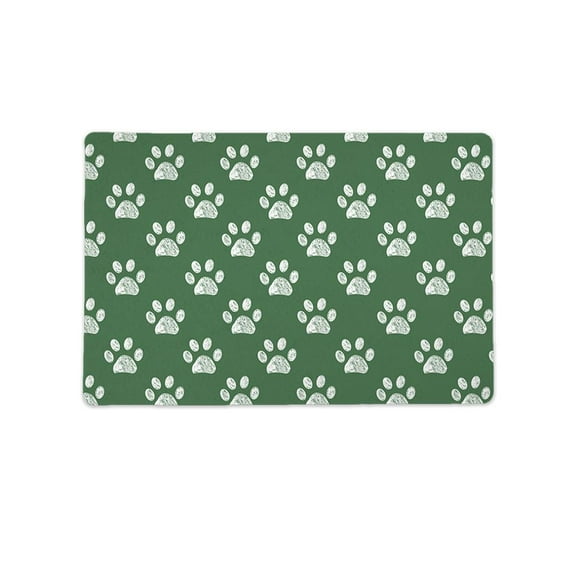 Paw Prints Mat Rectangle  -Image by Shutterstock,