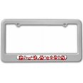 thumbnail image 1 of Paw Prints, Red License Plate Tag Frame, Multiple Colors, 1 of 1