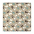 thumbnail image 1 of Paw Prints Square Fitted Tablecloth with Elastic Edge,Square Table Cover,Washable Elastic Table Cover for Home Kitchen Party Decor 34"x34", 1 of 6