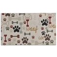 thumbnail image 1 of Paw Prints and Bones Door Rugs,Washable Non Slip Door Mats Indoor,Decorative Door Mats,Entry Mat Indoor for Entrance,Bedroom,Kitchen,Bathroom,17"x30", 1 of 6