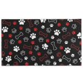 thumbnail image 1 of Paw Prints and Bones Door Rugs,Washable Non Slip Door Mats Indoor,Decorative Door Mats,Entry Mat Indoor for Entrance,Bedroom,Kitchen,Bathroom,17"x30", 1 of 6