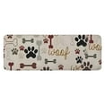 thumbnail image 1 of Paw Prints and Bones Kitchen Rug Mat,Kitchen Runner Rugs Non Skid Washable,Decorative Kitchen Floor Mats for Kitchen,Sink,Laundry,17"x47.2", 1 of 7