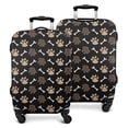 thumbnail image 1 of Paw Prints and Bones Luggage Cover Fashion Suitcase Cover Baggage Covers Fit 25-28 Inch Luggage (Go Travel), 1 of 5