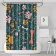 thumbnail image 1 of Paw Prints and Bones Shower Curtain 72"x72" ,Bathroom Decorative Shower Curtains Set with 12 Hooks,Modern Waterproof Washable Shower Curtain, 1 of 6