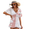 thumbnail image 1 of Paw Prints on Pink Women's Luxury Party Dress Evening Dresses Ladies Cover Ups, 1 of 6