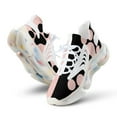 thumbnail image 1 of Paw Prints with Color Contrast Walking Shoes for Men Woman Lightweight Tennis Fashion Elastic Sports Shoes Cushion Basketball Shoes, 1 of 8