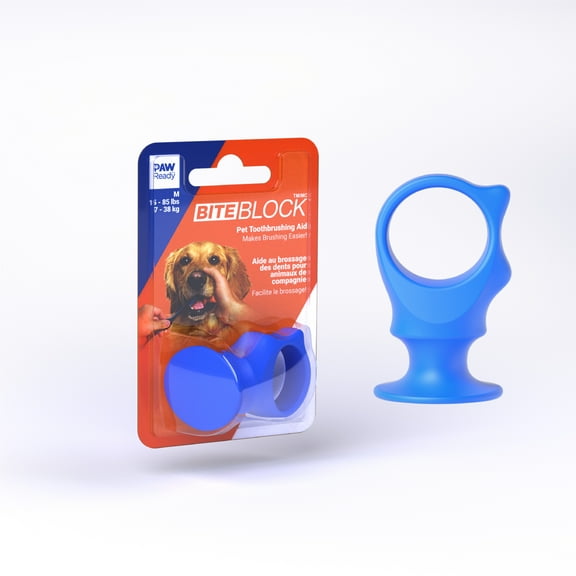 Keen Products Inc. Paw Ready Bite Block Pet Toothbrushing Aid for Puppies, Dogs and Cats, Medium