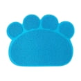 thumbnail image 1 of Paw Shape Cat Litter Mat, Non-Slip Waterproof Pet Feeding Mat for Litter Trapping, Washable Soft PVC Fiber Scatter Control Rug for Cats & Dogs, 16"x12", 1 of 6