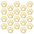 thumbnail image 1 of Dog Paw Shaped Wood DIY Supplies 30Pcs 3.35X3.15X0.12In Khaki, 1 of 6