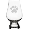 thumbnail image 1 of Paw Silhouette Puppy Love Paw Prints Etched 6.5oz Whisky Glass, 1 of 1
