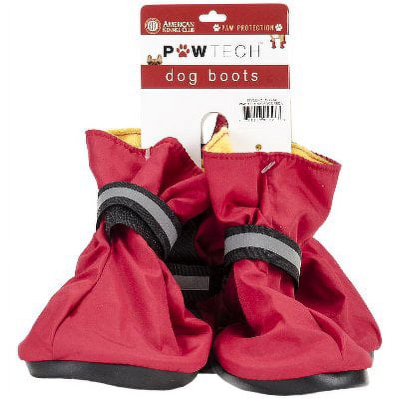 Paw Tech Nylon Dog Boot Large 3"Red