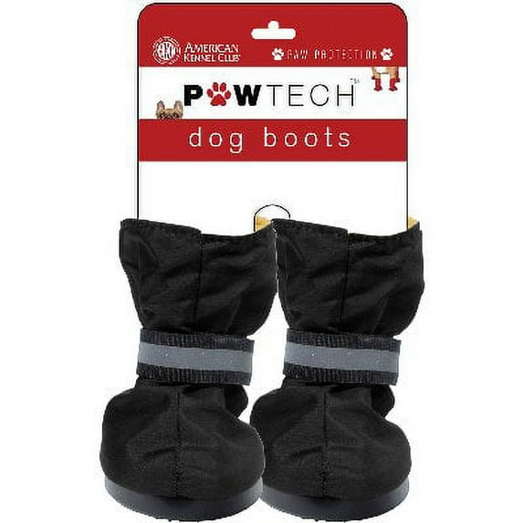 Paw Tech Nylon Dog Boot Small 2"-Black, Pk 1, American Kennel Club