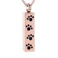 thumbnail image 1 of Paw Urn Cremation Necklace for Ashes Dog / Cat Pet Paw Print Bar Cremation Jewelry for Pet Ashes Animal Keepsake Memorial Charm Pendant Ashes Necklace, 1 of 4