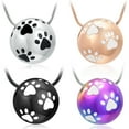 thumbnail image 1 of Paw Urn Cremation Necklace Dog Cat Pet Paw Print Cremation Jewelry for Pet Ashes Animal Keepsake Memorial Urn Pendant Urn Necklace, 1 of 8