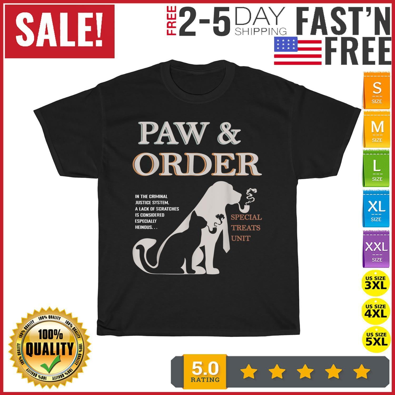 Paw and Order Special Feline Unit Pets Training Dog And Cat T Shirt Men