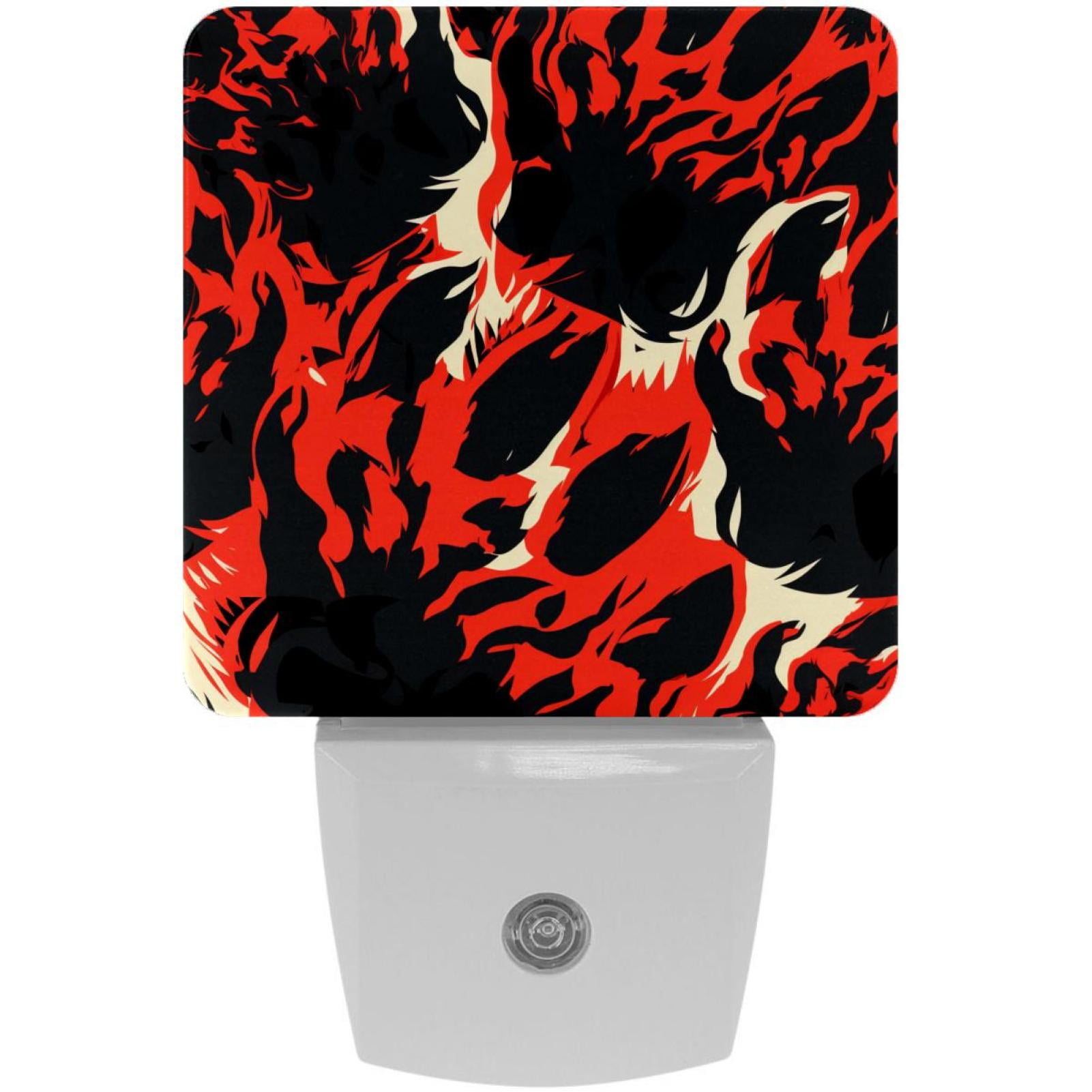 Paw prints LED Square Night Lights: Compact and Energy-Efficient